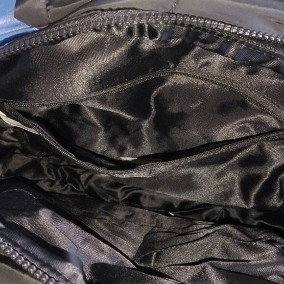 Small Star Print Quilted Backpack Bag Purse - Picture 7 of 10